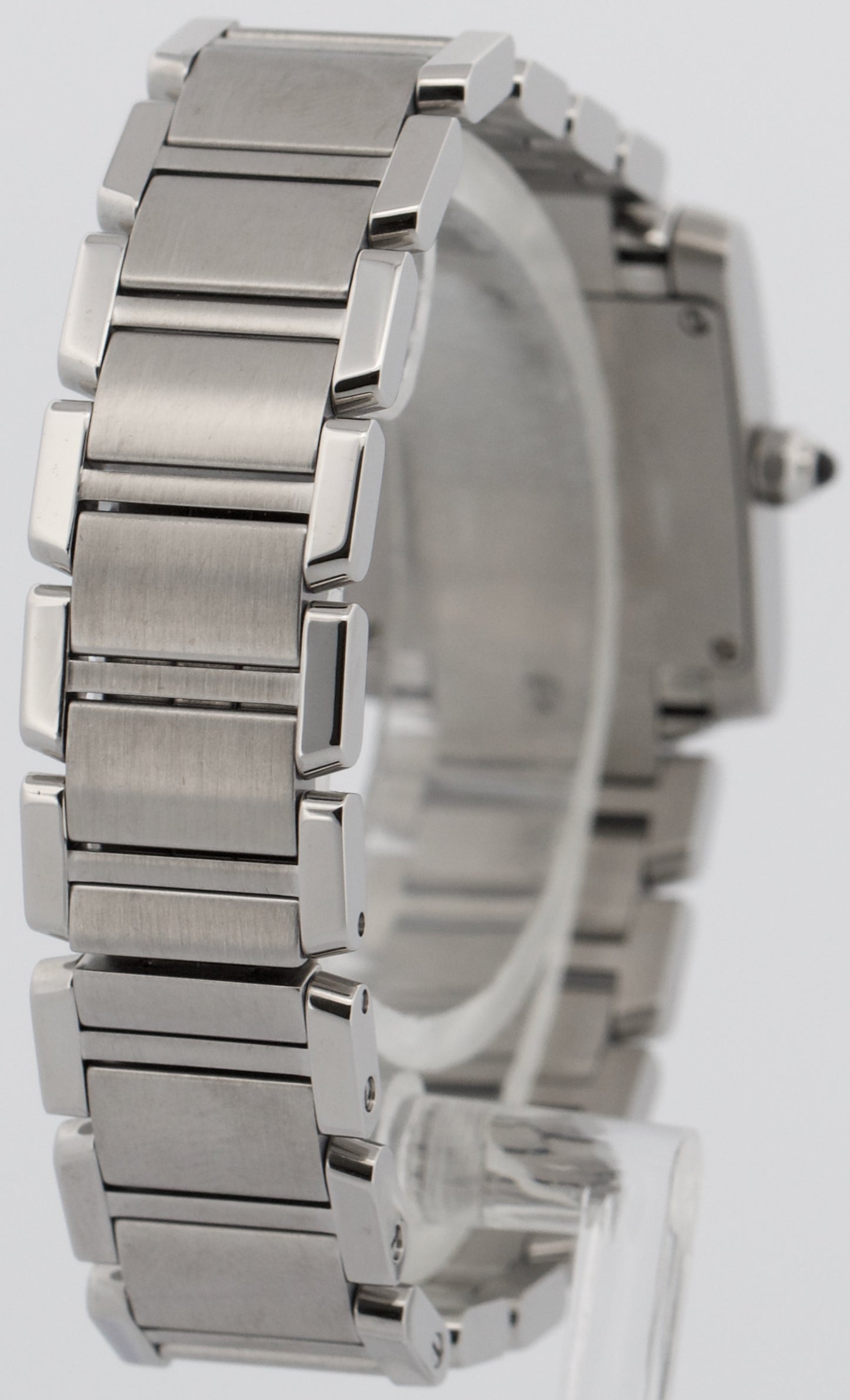 Cartier Tank Francaise 20mm IVORY ROMAN Quartz Stainless Steel W51008Q3 3217