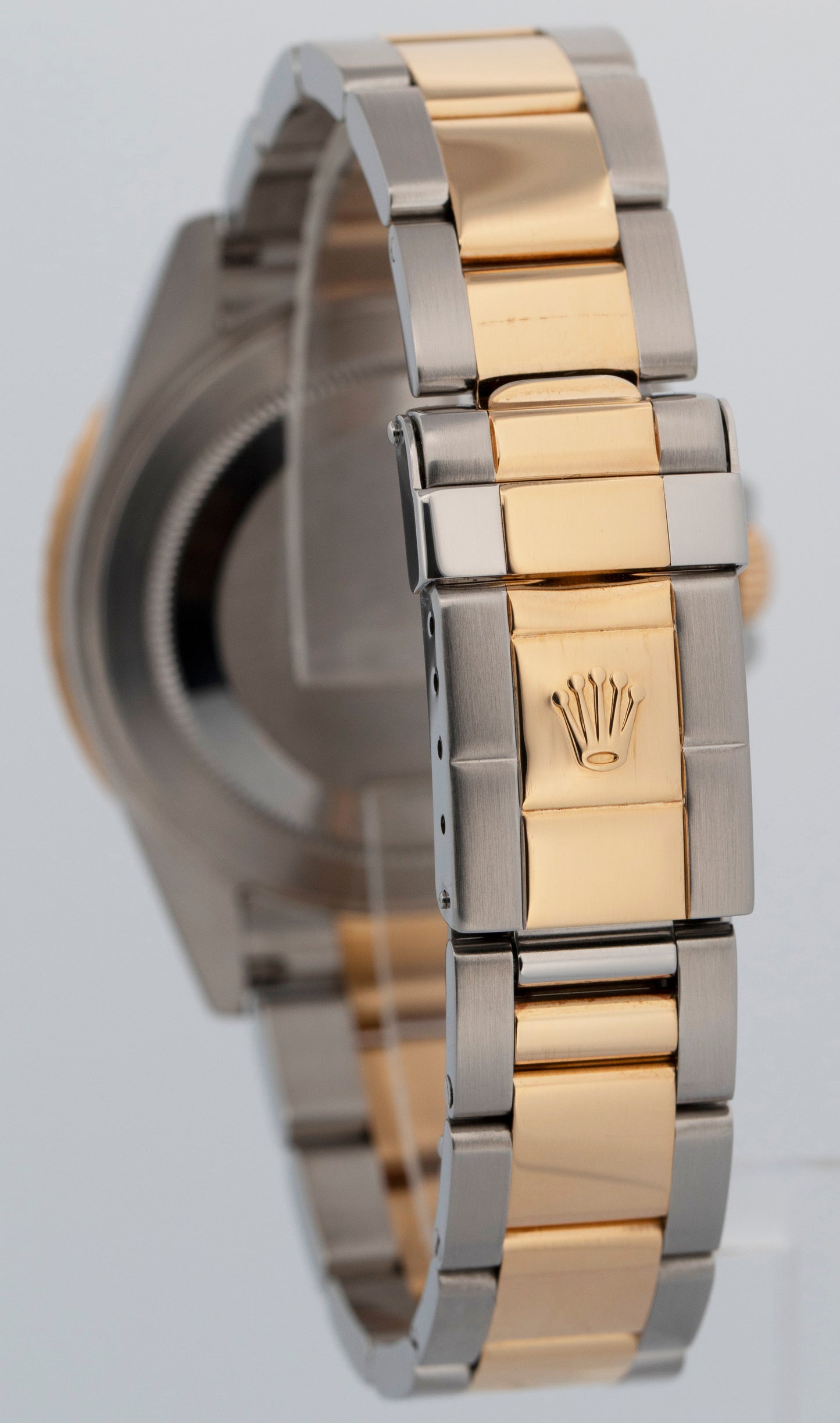 Rolex GMT-Master II BROWN Two-Tone Gold Steel NO-HOLES 40mm 16713 Watch