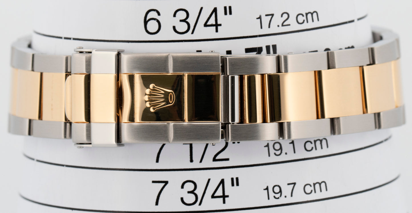 Rolex GMT-Master II BROWN Two-Tone Gold Steel NO-HOLES 40mm 16713 Watch
