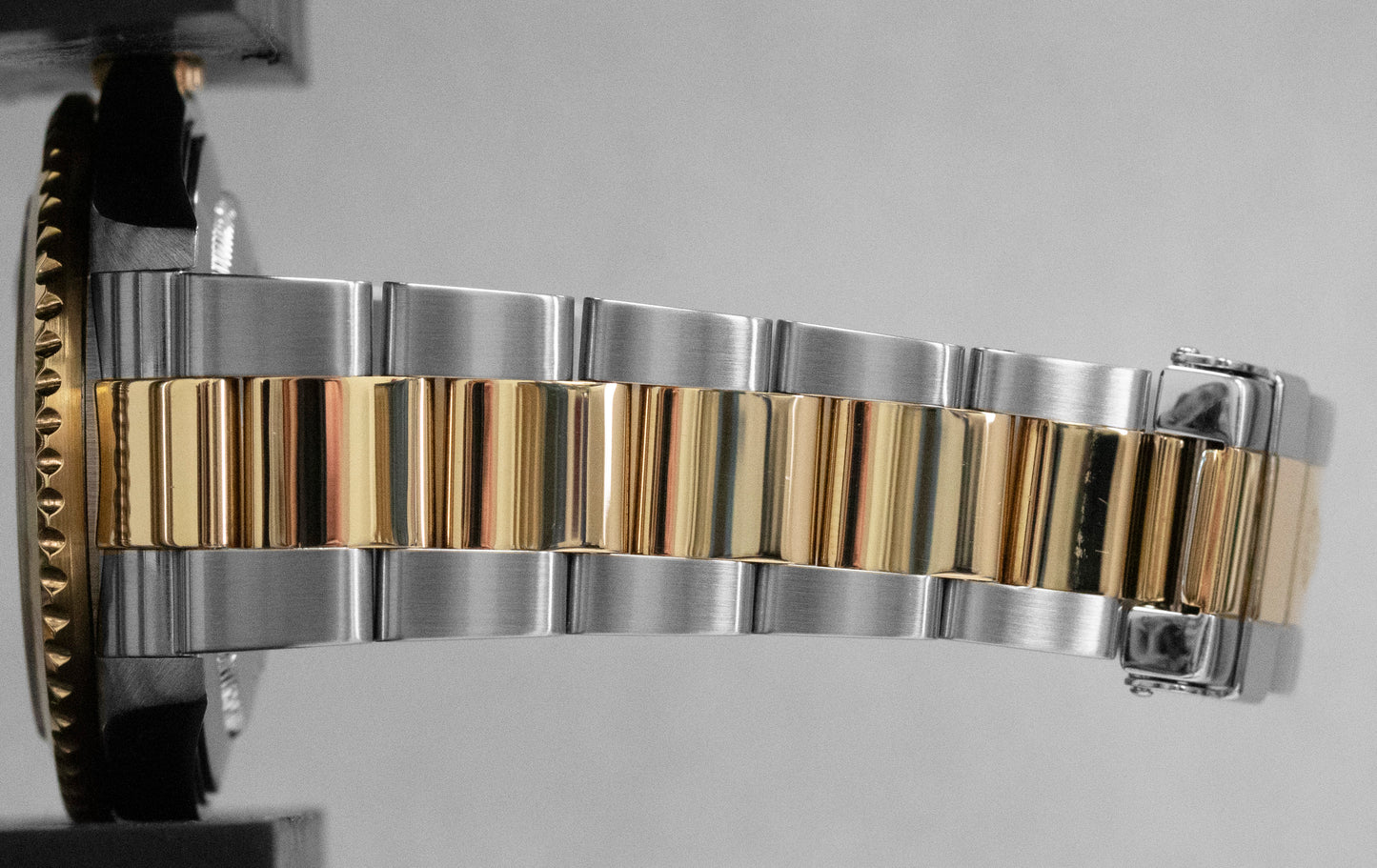 Rolex GMT-Master II BROWN Two-Tone Gold Steel NO-HOLES 40mm 16713 Watch