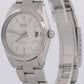VINTAGE 1966 Rolex Oysterdate Precision SILVER Stainless Steel PATINA 34mm 6694