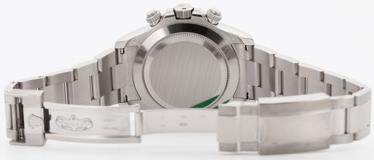 PAPERS Rolex Daytona Cosmograph BLUE 18K White Gold 40mm Watch 116509 BOX