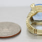 Judith Ripka Monaco Large Blue Quartz & Diamond Cocktail Ring - 18k Yellow Gold