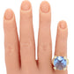 Judith Ripka Monaco Large Blue Quartz & Diamond Cocktail Ring - 18k Yellow Gold