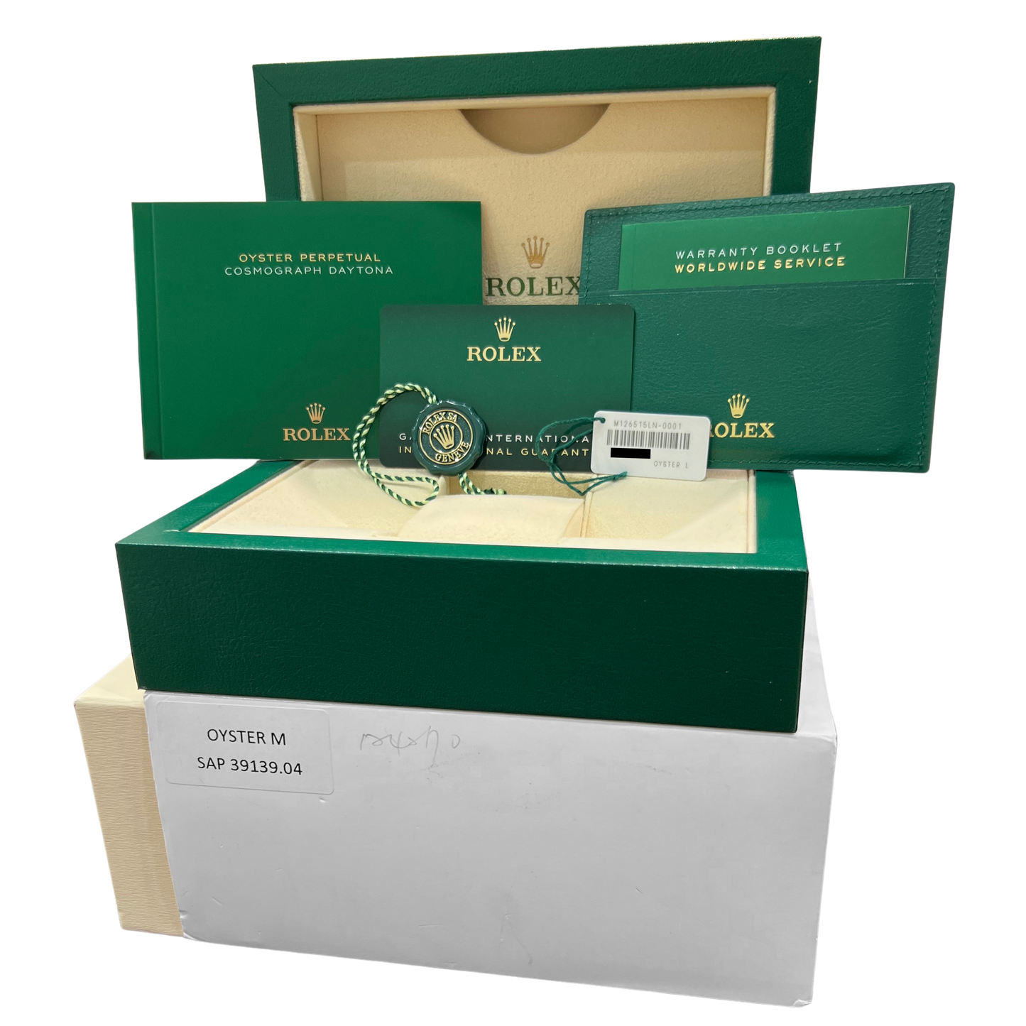 PAPERS Rolex Daytona 18K Rose Gold Black SUNDUST Oysterflex Watch 126515 LN BOX