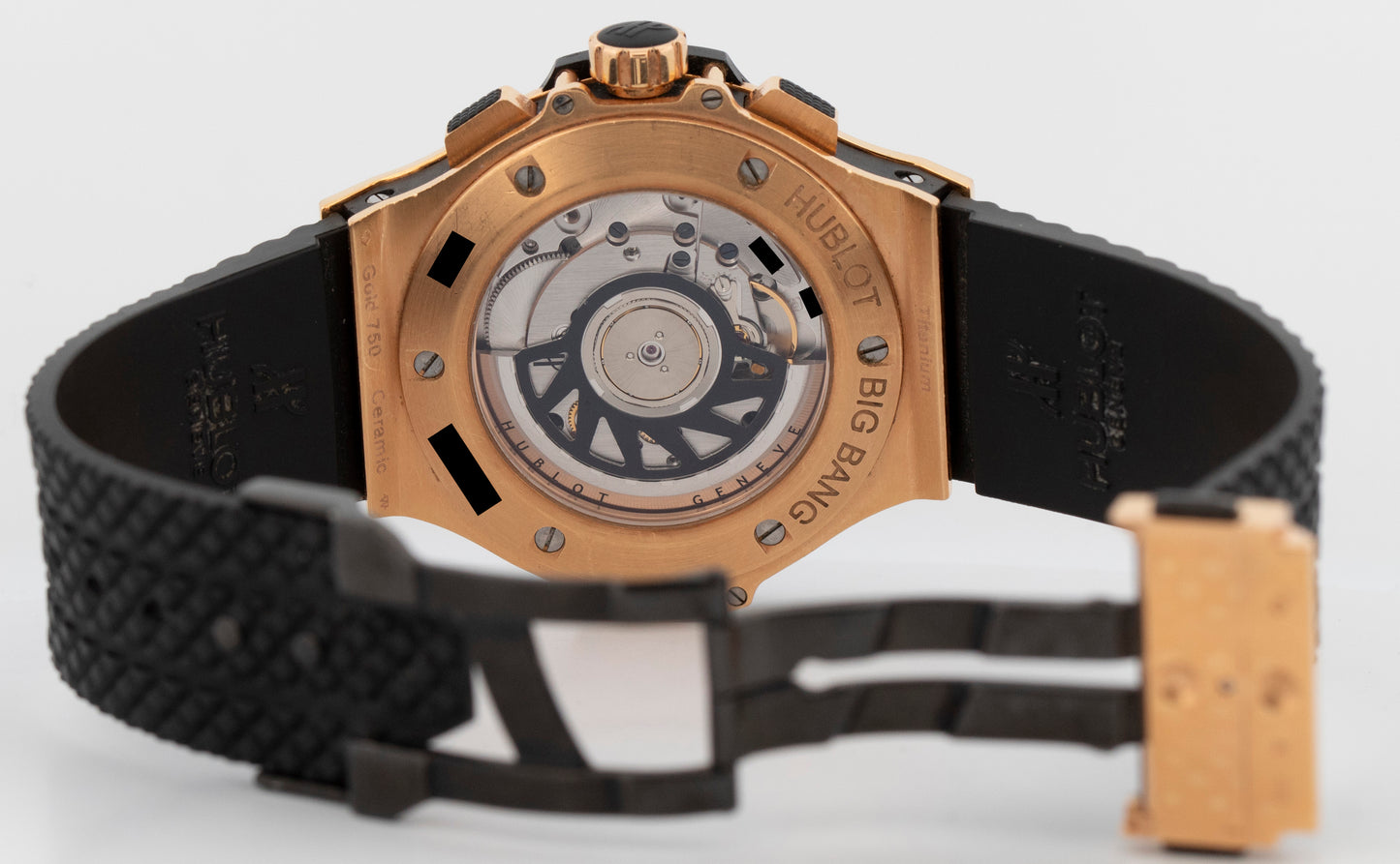 PAPERS Hublot Big Bang Black 341.PB.131.RX 18K Rose Gold Ceramic 41mm Watch BOX