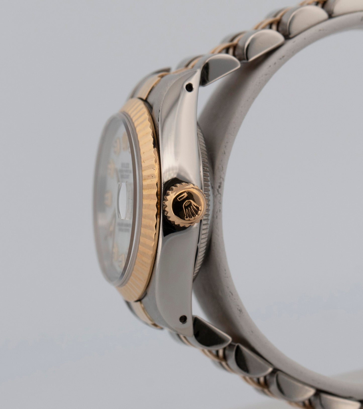 Ladies Rolex DateJust 26mm MOP DIAMOND 18K Yellow Gold Steel JUBILEE 69173 Watch