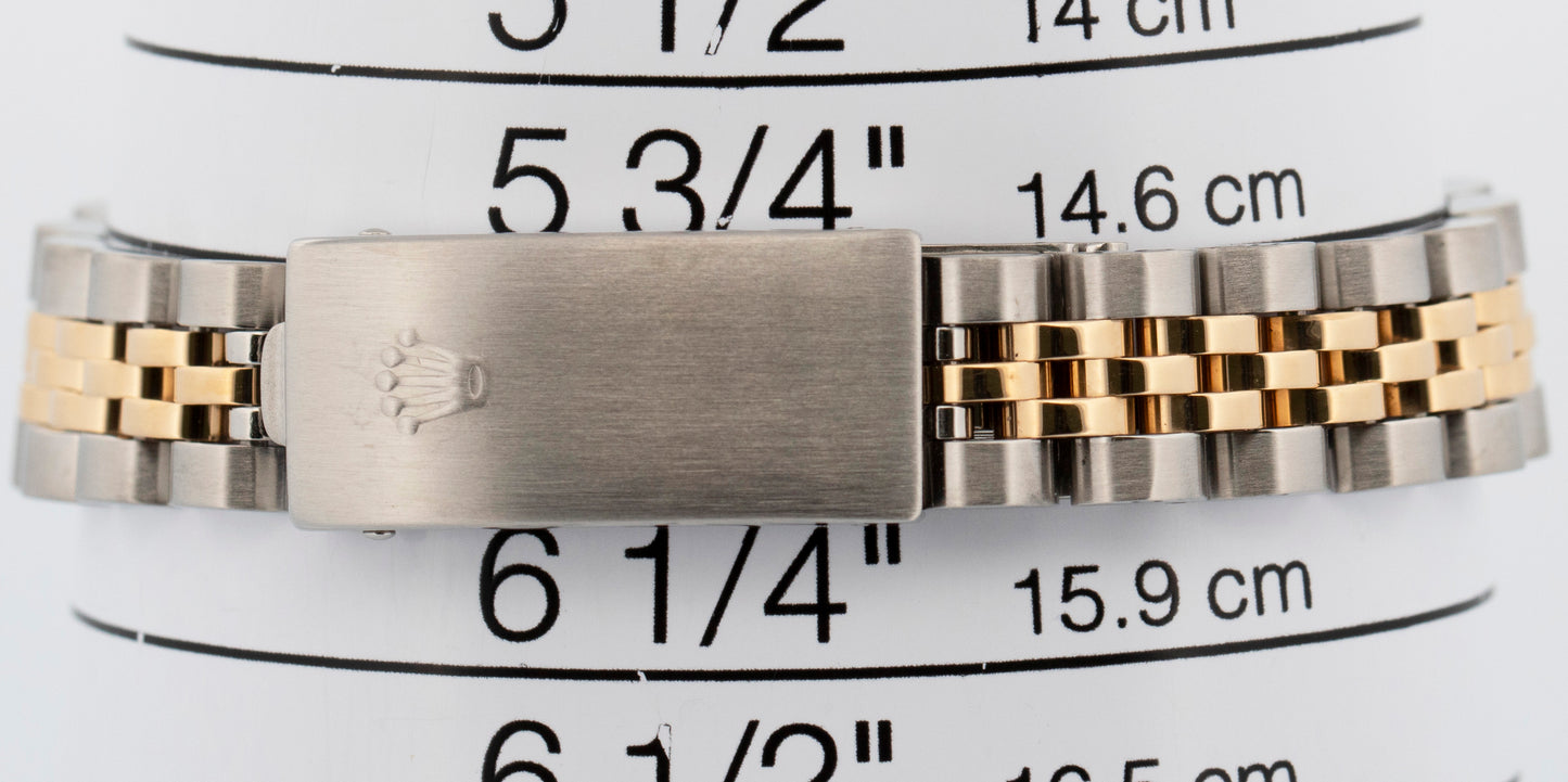 Ladies Rolex DateJust 26mm MOP DIAMOND 18K Yellow Gold Steel JUBILEE 69173 Watch