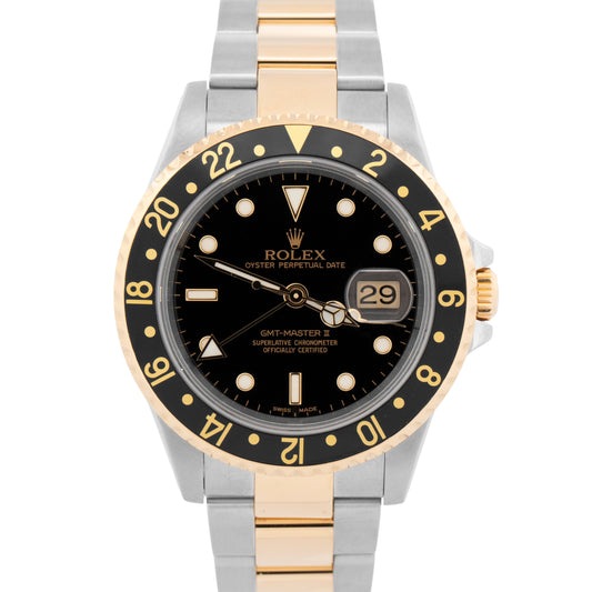 2024 RSC Rolex GMT-Master II BLACK 18K Yellow Gold Stainless Steel 40mm 16713