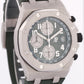 PAPERS Audemars Piguet Royal Oak Offshore GREEN Rubber 42mm TITANIUM 26238TI BOX
