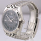 MINT 2023 Rolex DateJust 41 WIMBLEDON Rhodium 18K Steel Fluted JUBILEE 126334