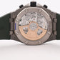 PAPERS Audemars Piguet Royal Oak Offshore GREEN Rubber 42mm TITANIUM 26238TI BOX