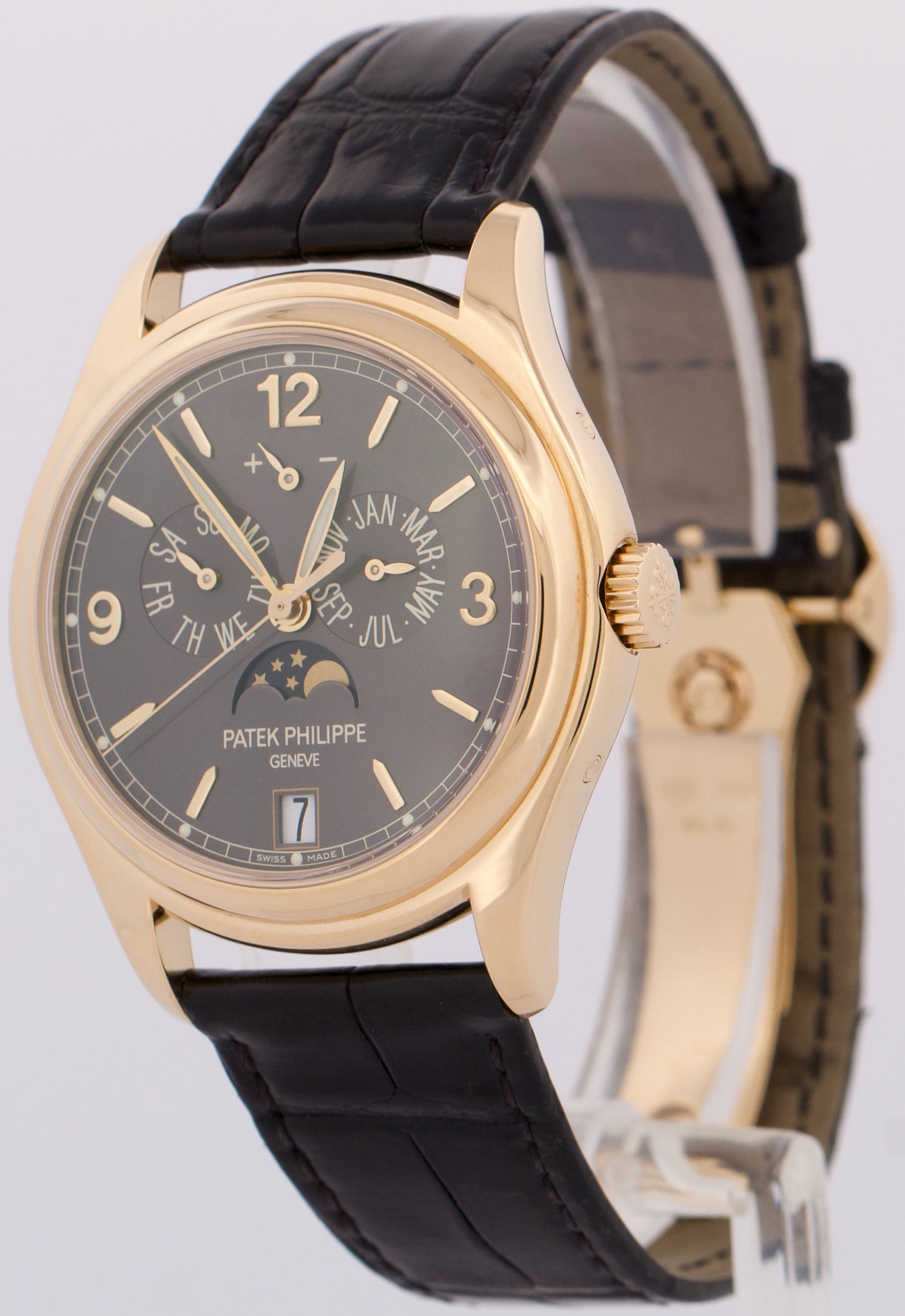 Patek Philippe Annual Calendar 18k Yellow Gold SLATE GRAY 39mm 5146J Watch