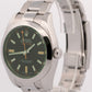 Rolex Milgauss BLACK Orange Steel Green Crystal 40mm Smooth Oyster 116400 GV