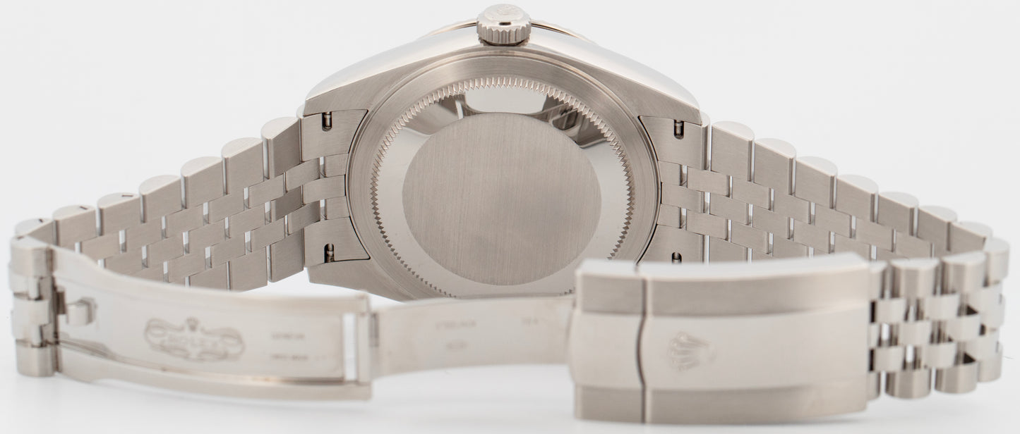 2022 PAPERS Rolex Sky-Dweller BLUE Steel 18K White Gold 42mm JUBILEE 326934 BOX