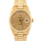 1994 PAPERS Rolex Day-Date President CHAMPAGNE 18K Yellow Gold 36mm 18238 Watch