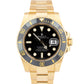 MINT OPEN CARD Rolex Submariner Date 116618 Ceramic Gold Black 40mm Watch B+P