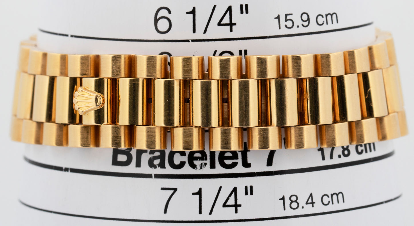 1994 PAPERS Rolex Day-Date President CHAMPAGNE 18K Yellow Gold 36mm 18238 Watch