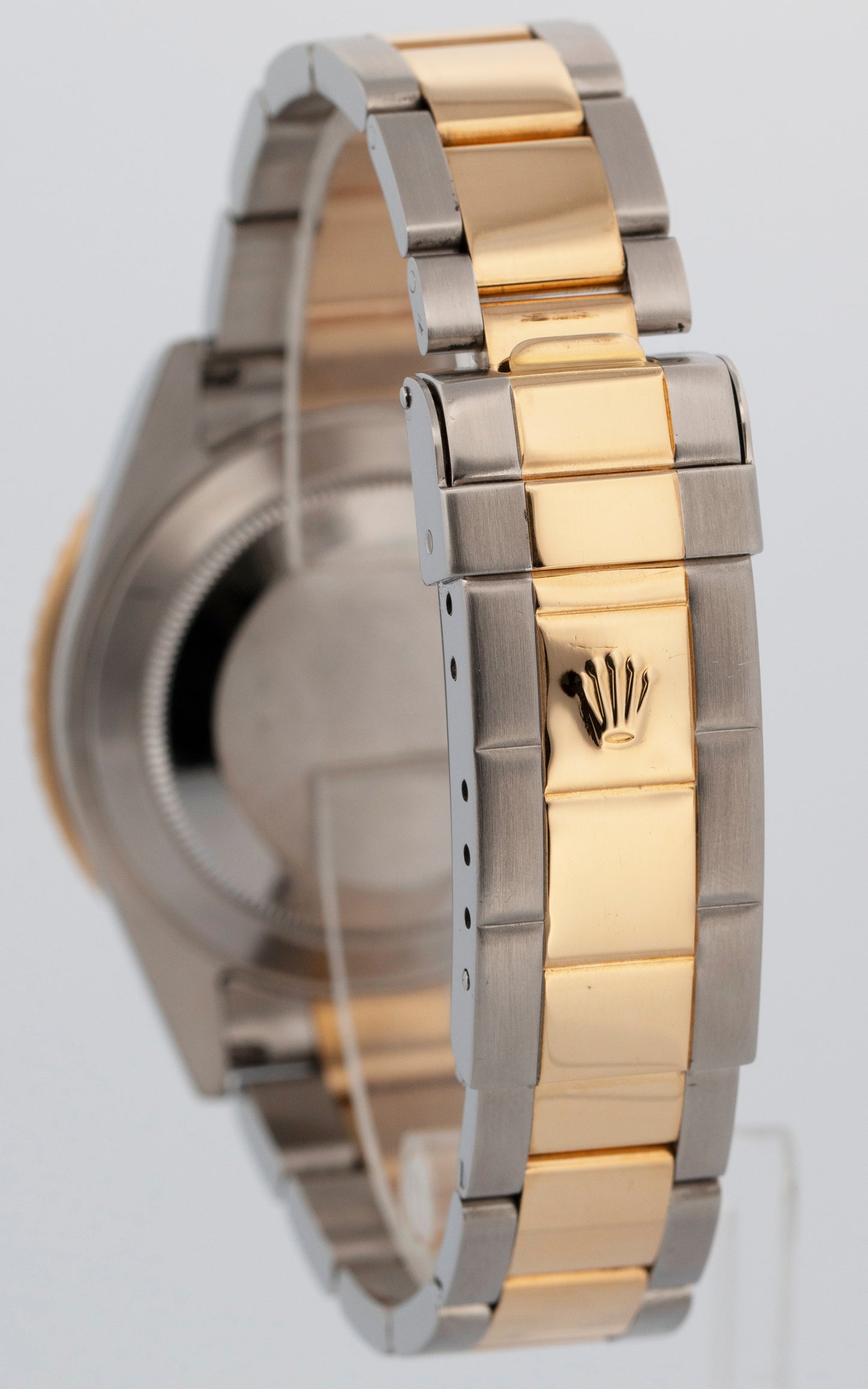 2005 PAPERS Rolex Submariner Date BLUE NO-HOLES Two-Tone Gold 40mm 16613 LB BOX