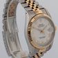 1993 PAPERS Rolex DateJust WHITE Two-Tone 18K Yellow Gold 36mm 16233 Watch BOX
