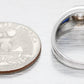 Vintage 1ct Diamond & 0.50ctw Sapphire Band Ring - 14k White Gold | Size 7.50