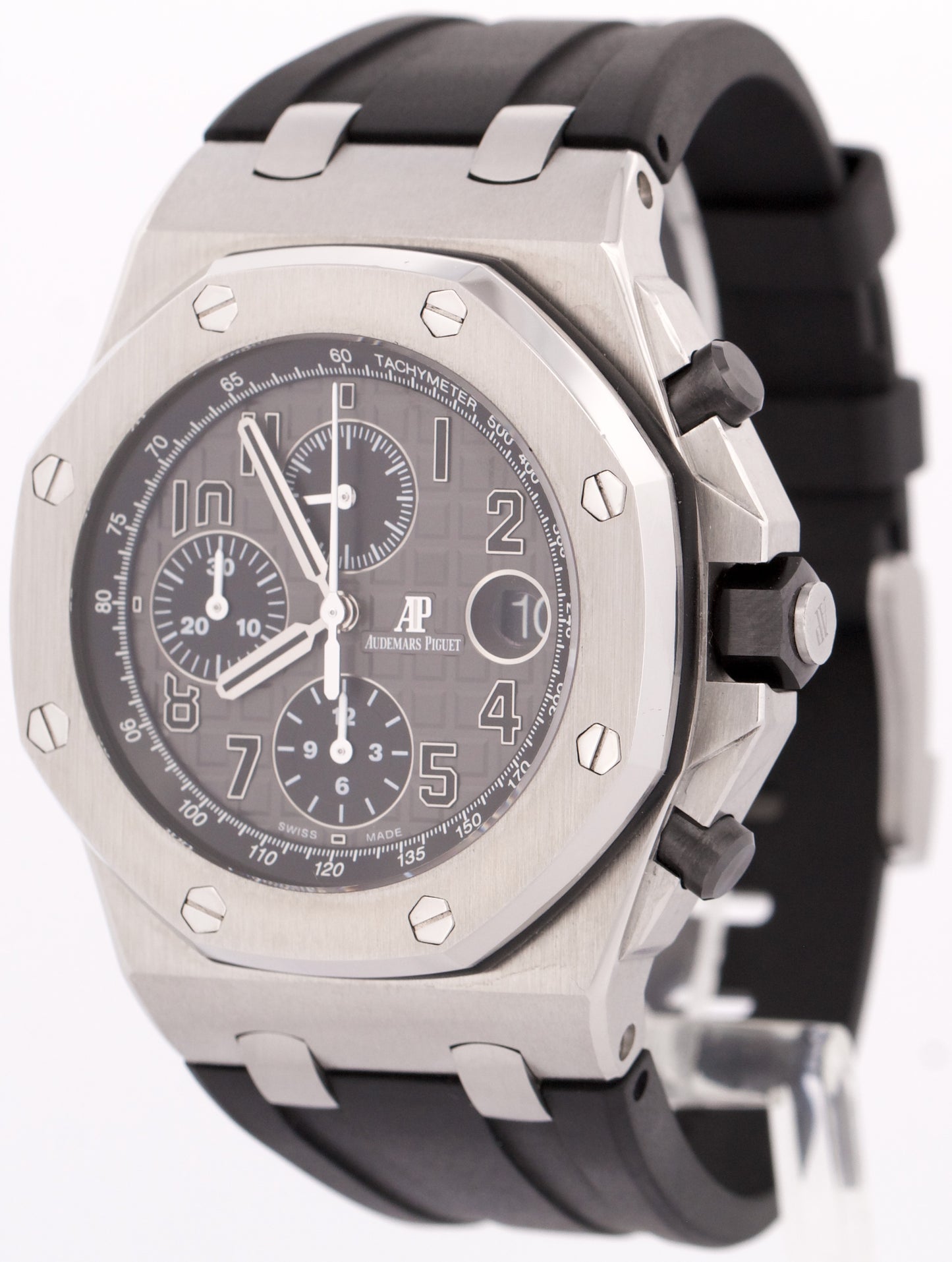 Audemars Piguet Royal Oak Offshore ELEPHANT Gray Rubber Steel 42mm 26470ST