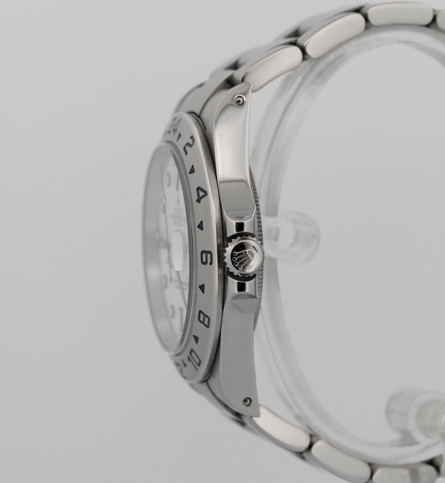 PAPERS Rolex Explorer II 40mm Polar White Stainless Steel GMT Watch 16570 BOX