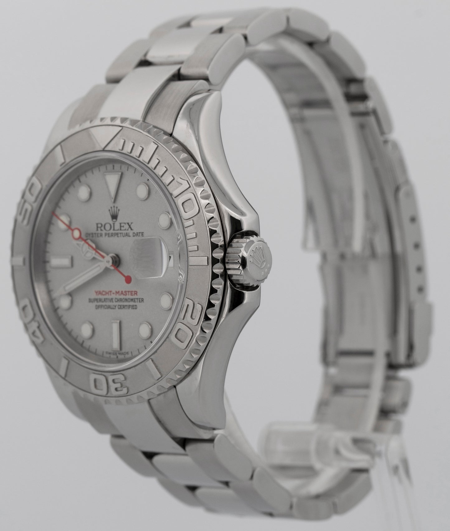 2005 PAPERS Rolex Yacht-Master Platinum Stainless Steel 40mm 16622 Watch BOX