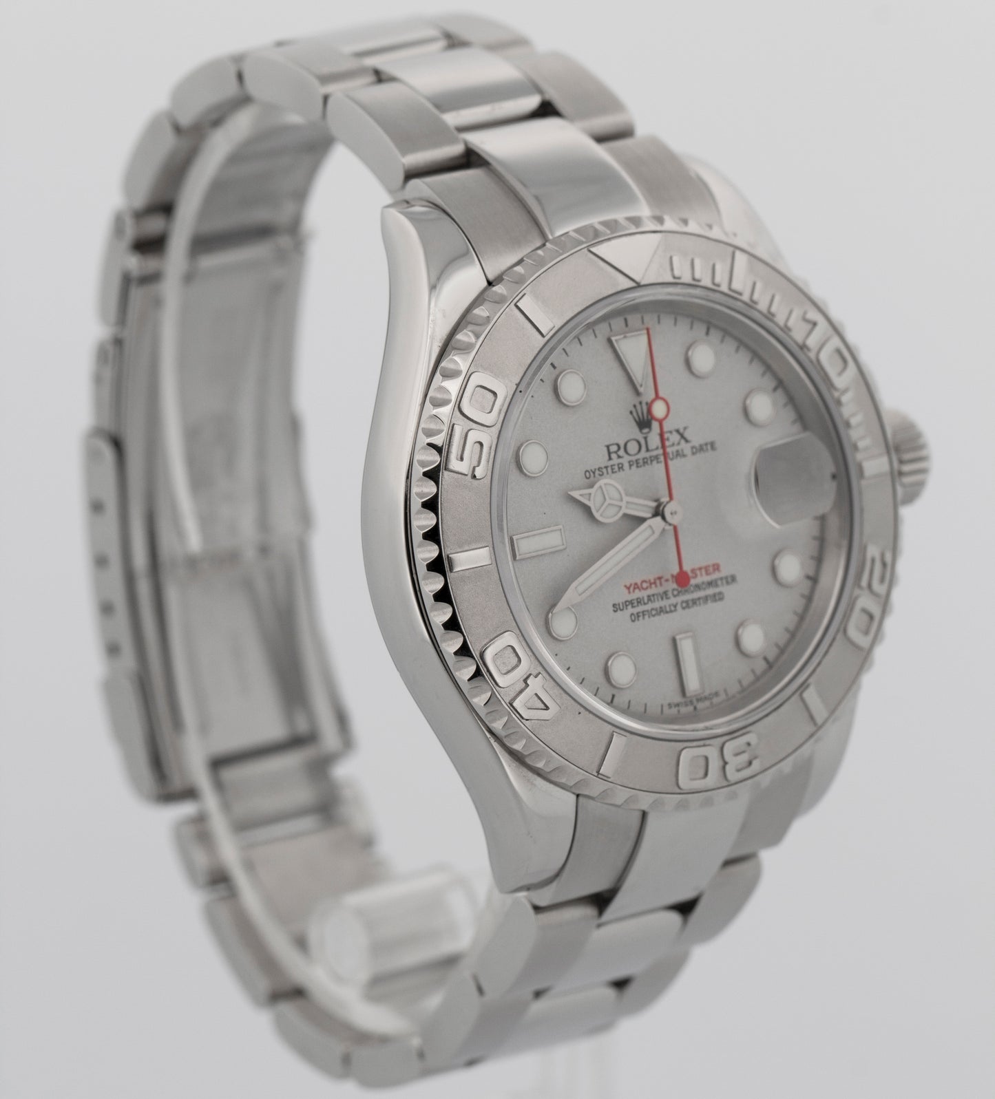 2005 PAPERS Rolex Yacht-Master Platinum Stainless Steel 40mm 16622 Watch BOX
