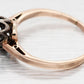 Antique Art Nouveau 1.35ct Rose Cut Diamond Engagement Ring - 14k Rose Gold