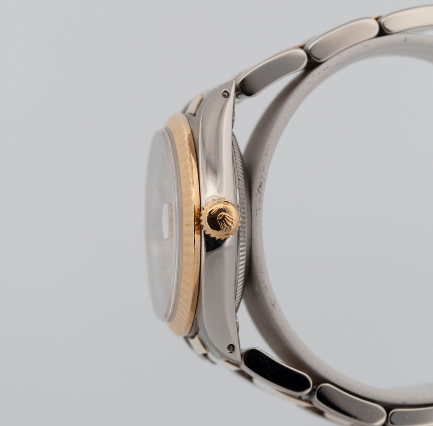 Rolex DateJust 31mm Midsize Two-Tone CHAMPAGNE 14K Yellow Gold Fluted 68273