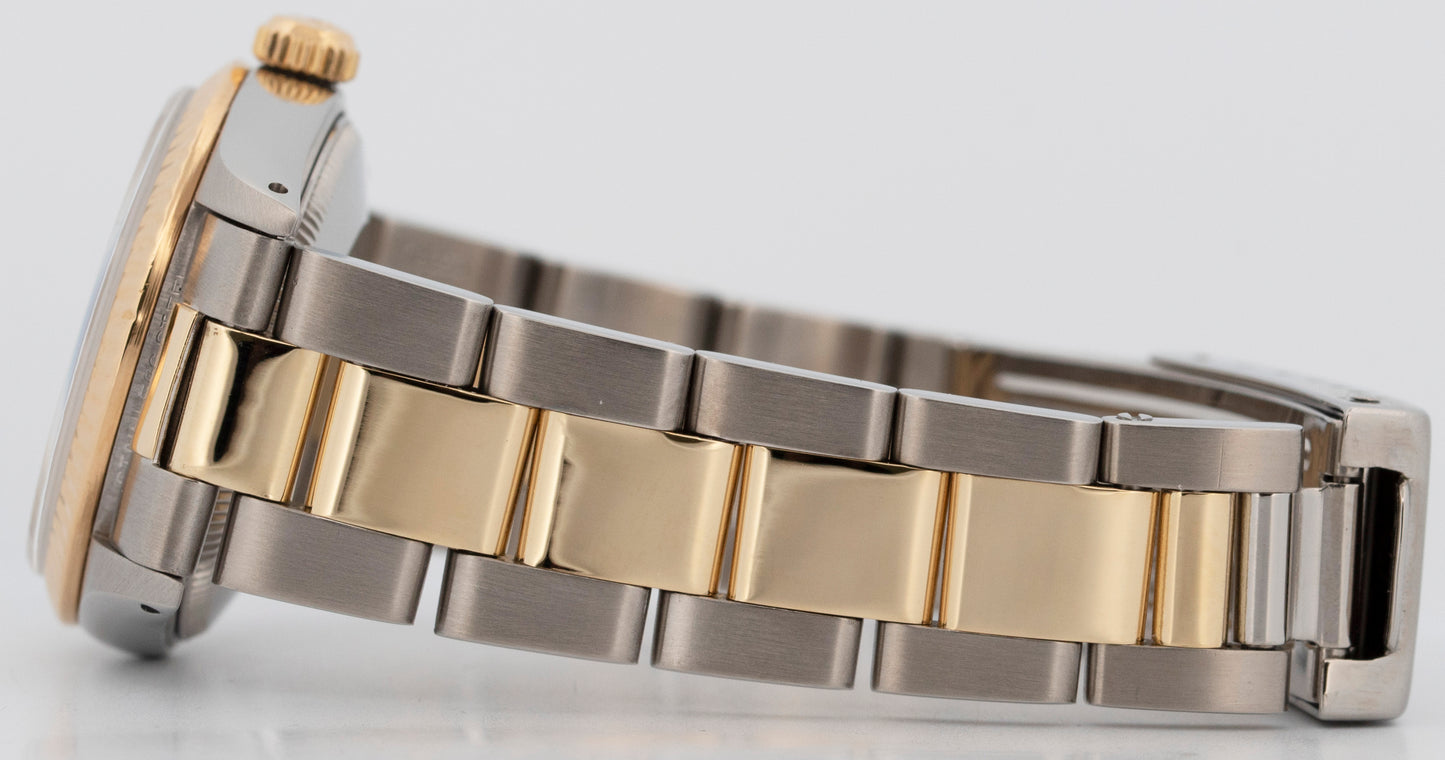 Rolex DateJust 31mm Midsize Two-Tone CHAMPAGNE 14K Yellow Gold Fluted 68273