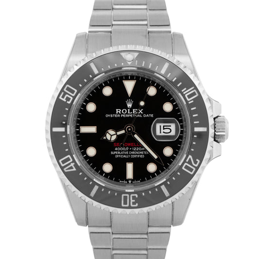 2021 PAPERS Rolex Sea-Dweller Red BLACK Stainless Steel 43mm 126600 Watch BOX