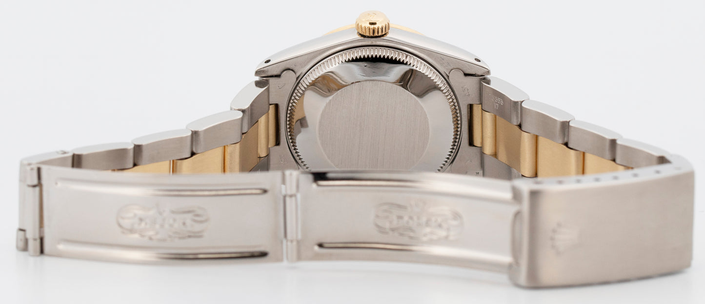 Rolex DateJust 31mm Midsize Two-Tone CHAMPAGNE 14K Yellow Gold Fluted 68273