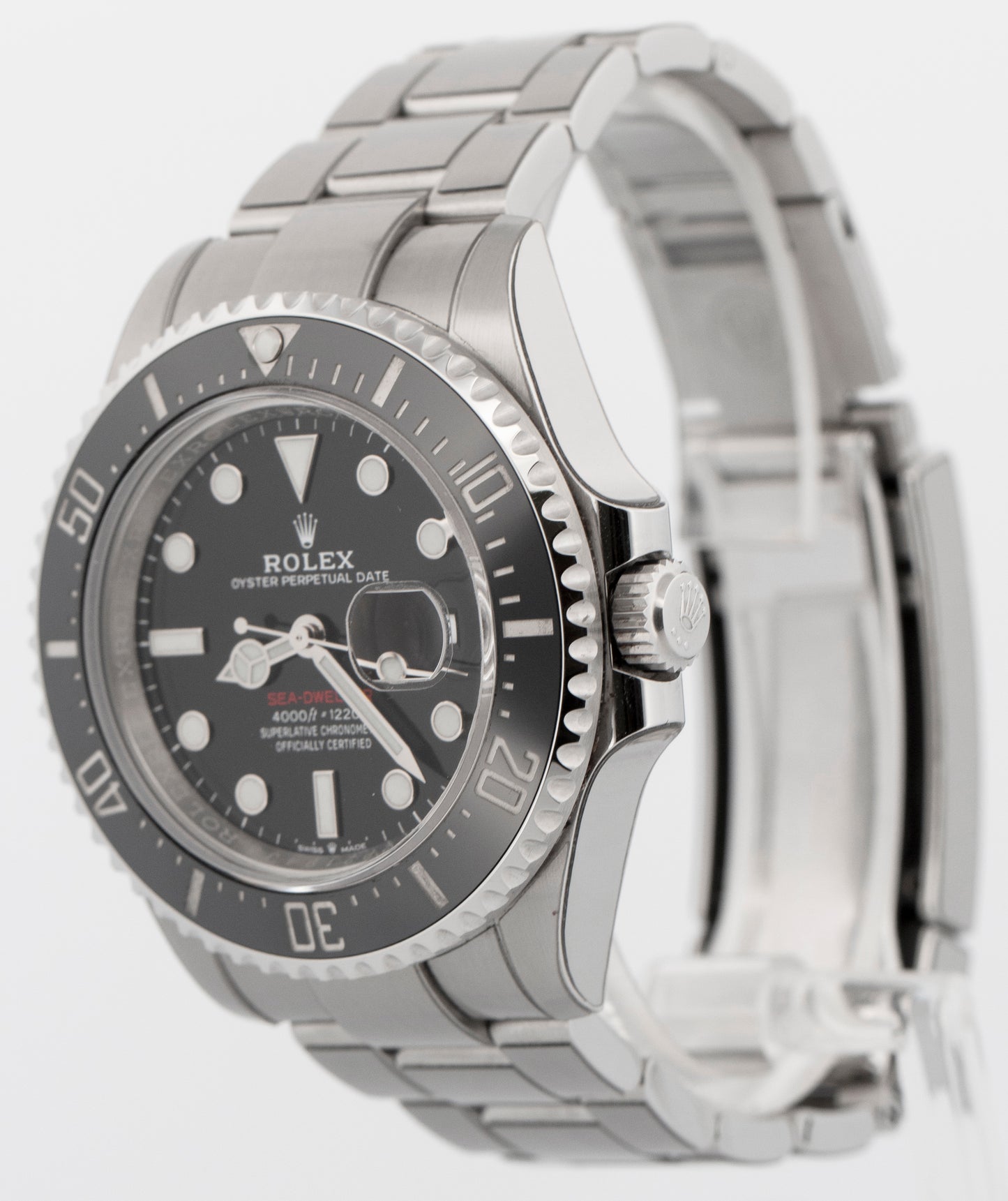 2021 PAPERS Rolex Sea-Dweller Red BLACK Stainless Steel 43mm 126600 Watch BOX