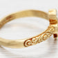 Antique Art Deco Diamond Ruby & Sapphire Club Clover Ring - 14k Yellow Gold Band