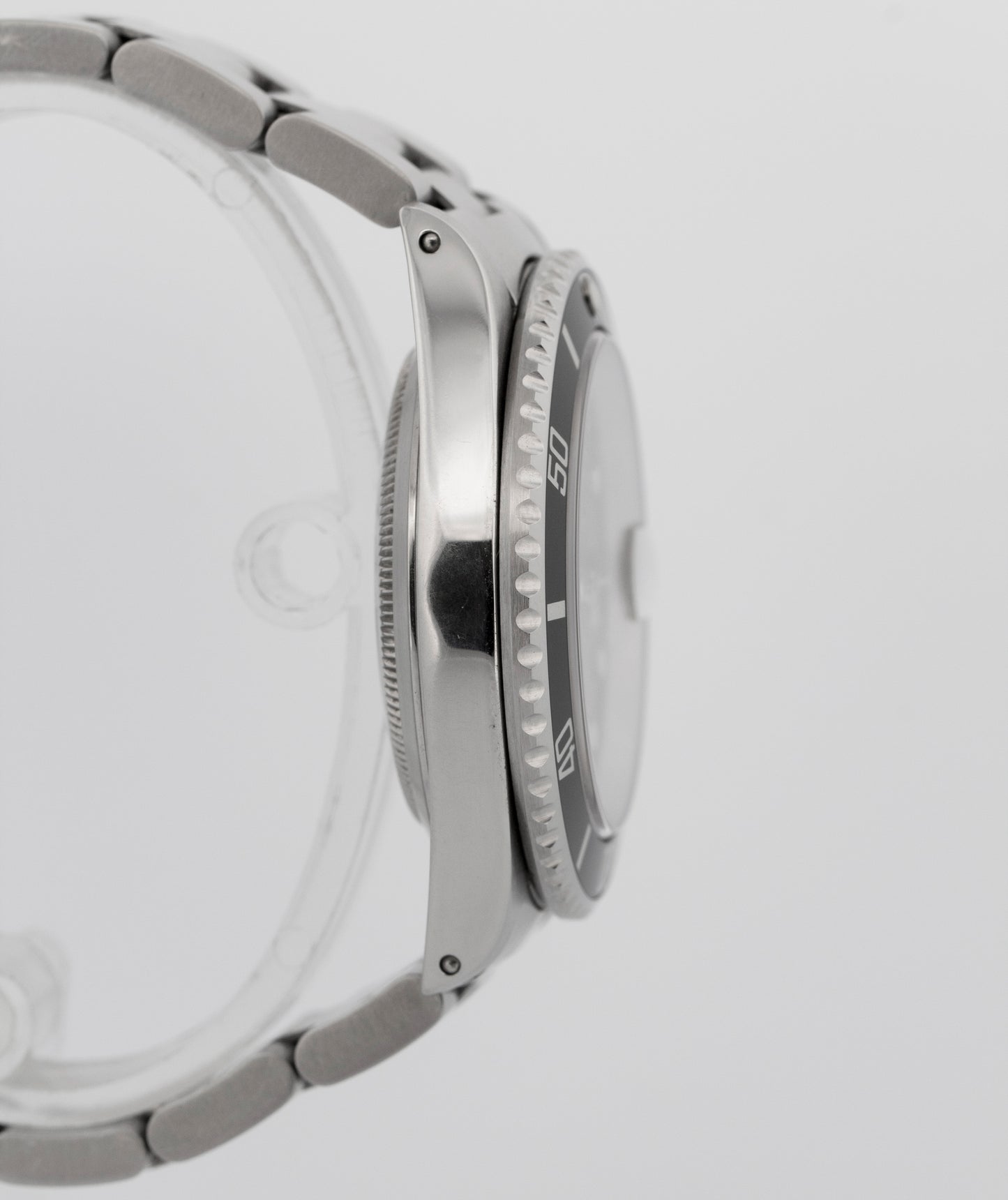 PAPERS Rolex Submariner Date BLACK Steel No-Holes 40mm 16610 LN Watch BOX