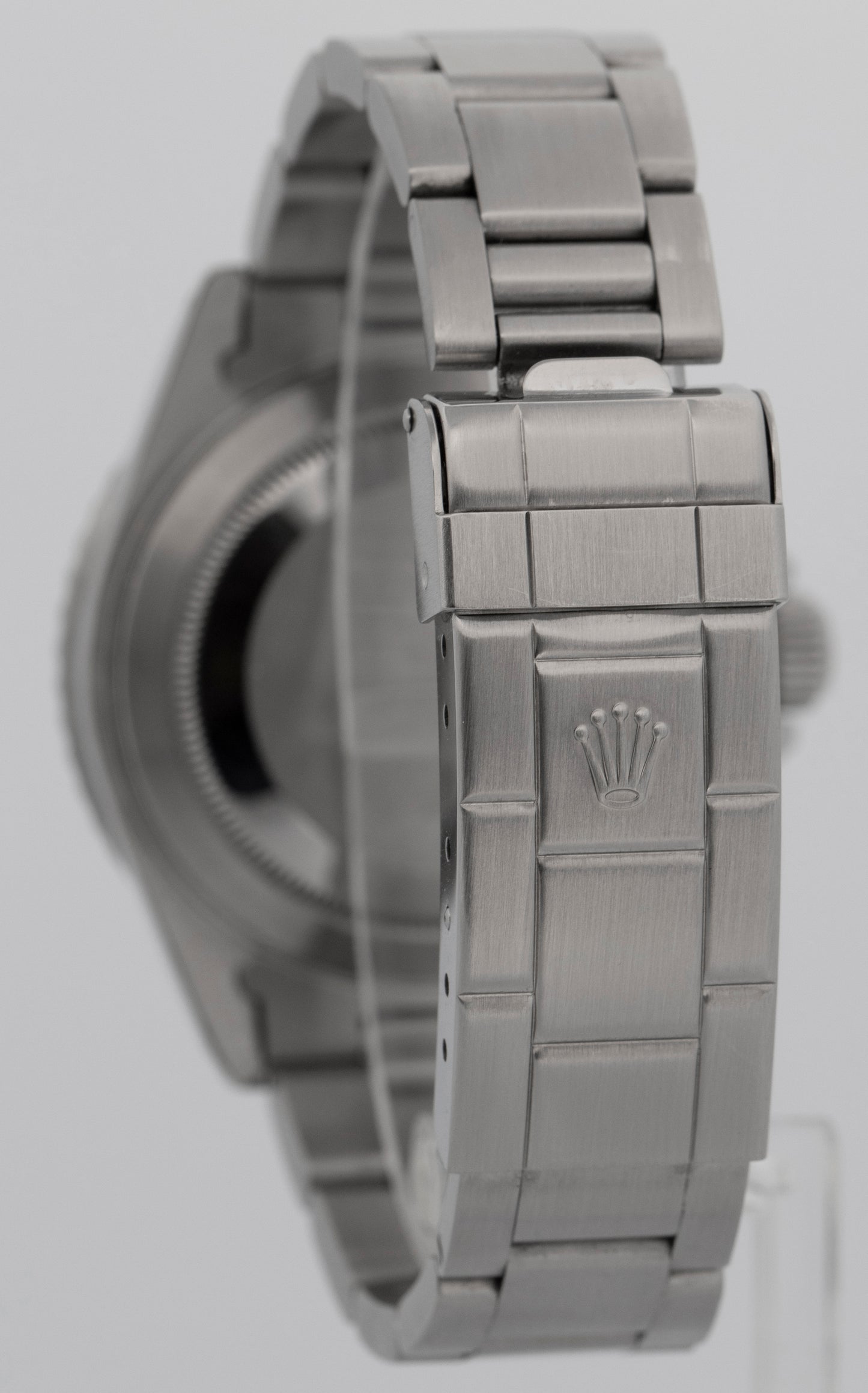 PAPERS Rolex Submariner Date BLACK Steel No-Holes 40mm 16610 LN Watch BOX