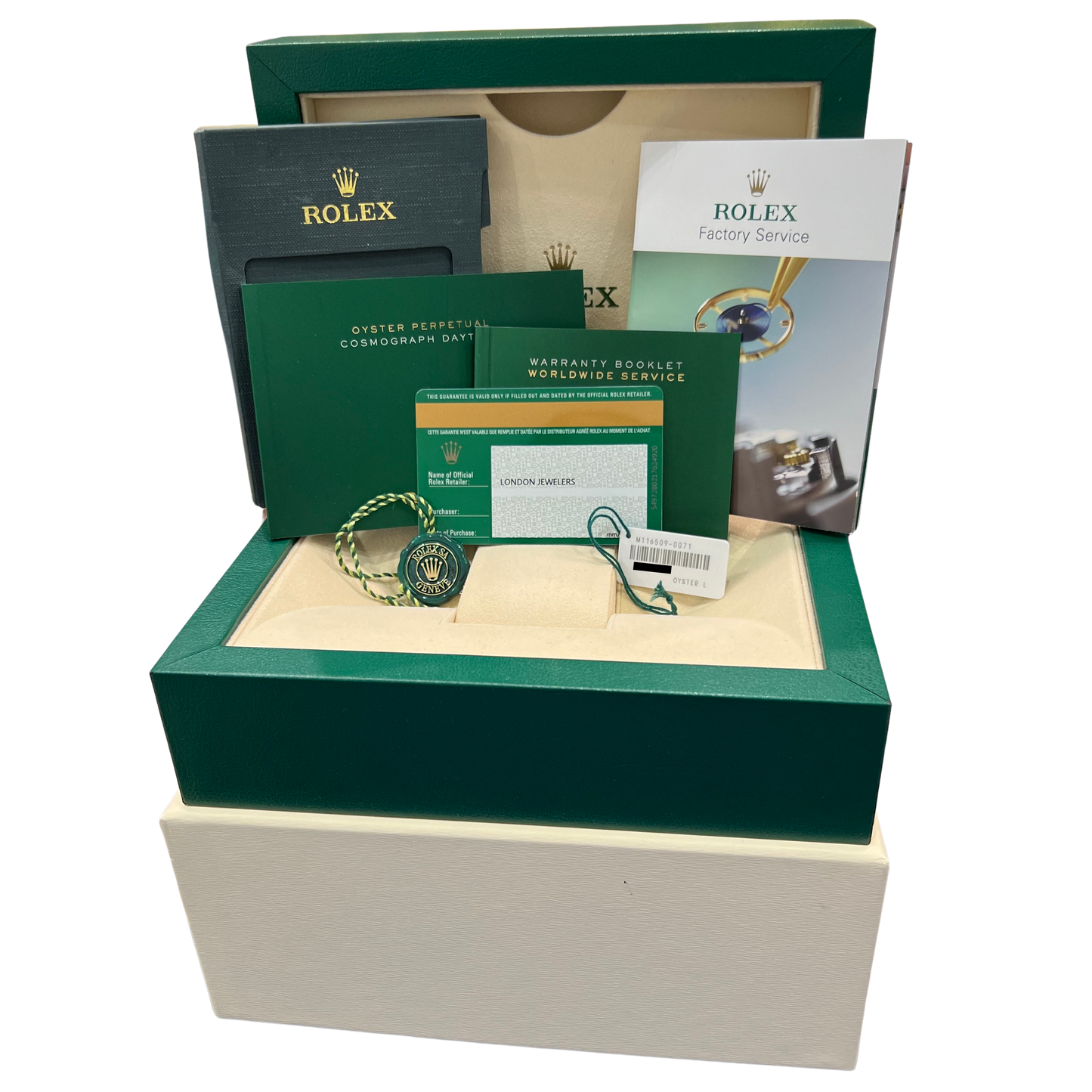 PAPERS Rolex Daytona Cosmograph BLUE 18K White Gold 40mm Watch 116509 BOX