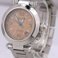 MINT Cartier Pasha 2324 Stainless Steel SALMON Arabic Date Automatic 25mm Watch