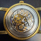 VINTAGE Vacheron Constantin 35mm SILVER 18K Yellow Gold Manual Leather 6515