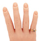 Antique Art Deco Diamond Ruby & Sapphire Club Clover Ring - 14k Yellow Gold Band