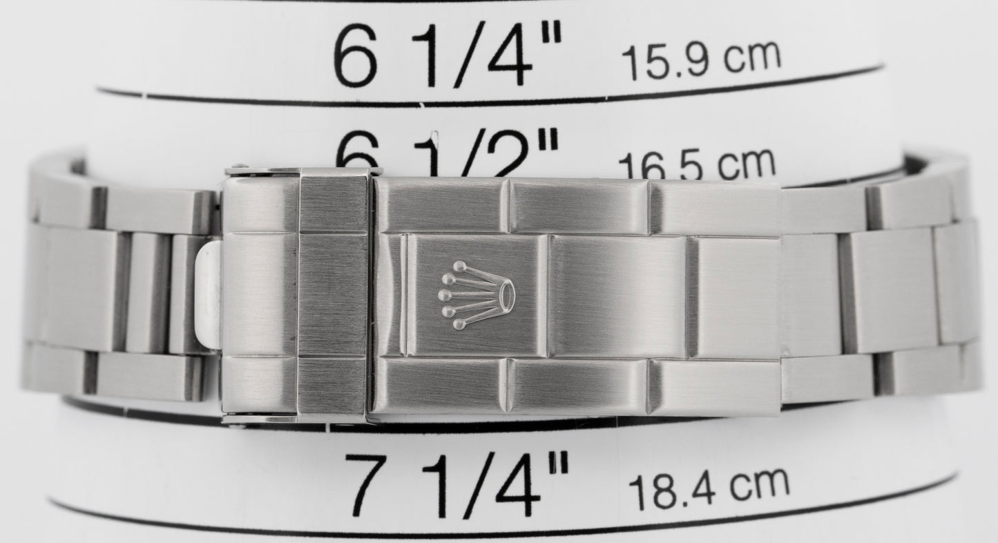 PAPERS Rolex Submariner Date BLACK Steel No-Holes 40mm 16610 LN Watch BOX