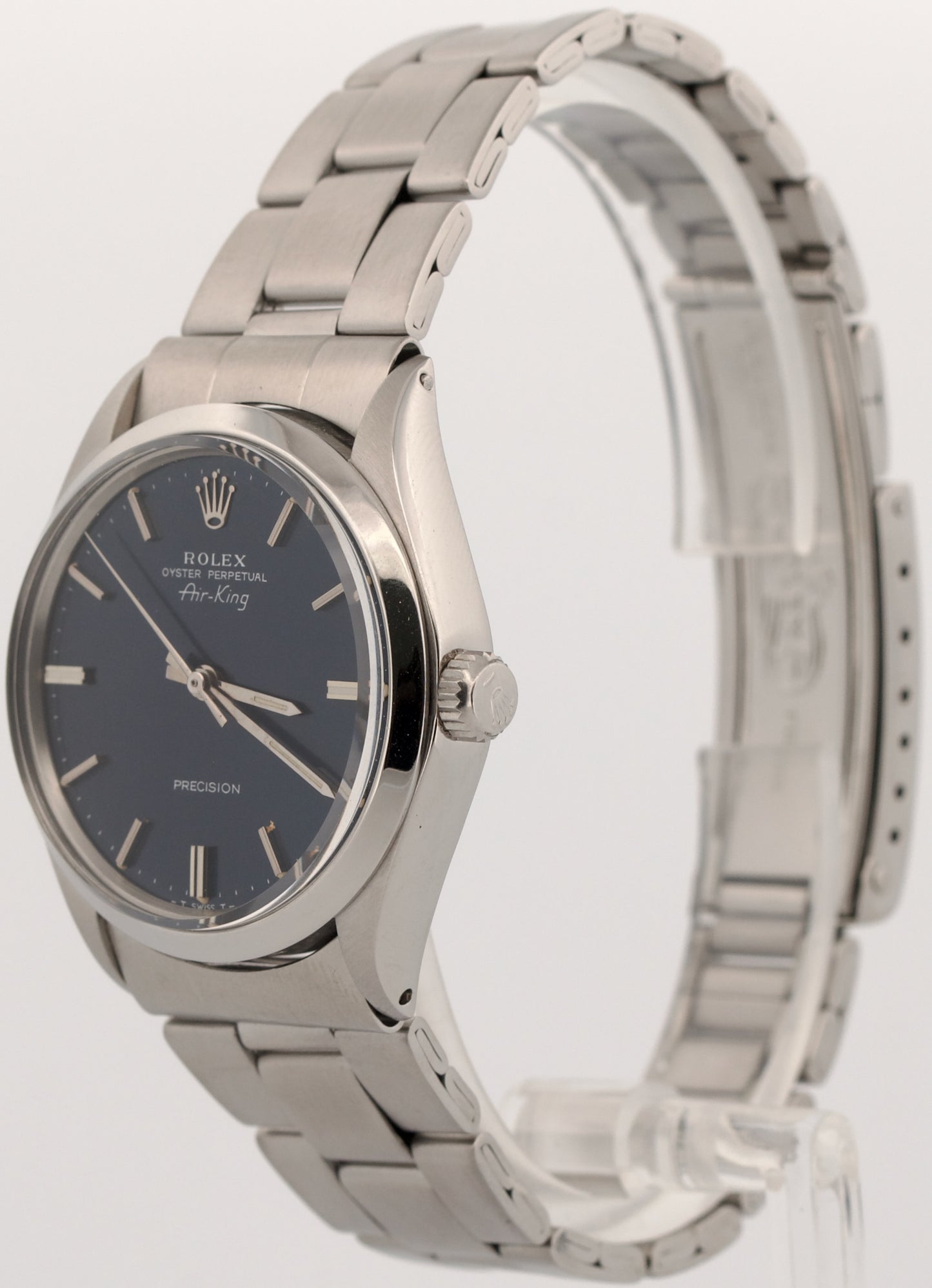 Rolex Oyster Perpetual Air-King BLUE Stainless Steel Oyster 34mm 5500 Watch