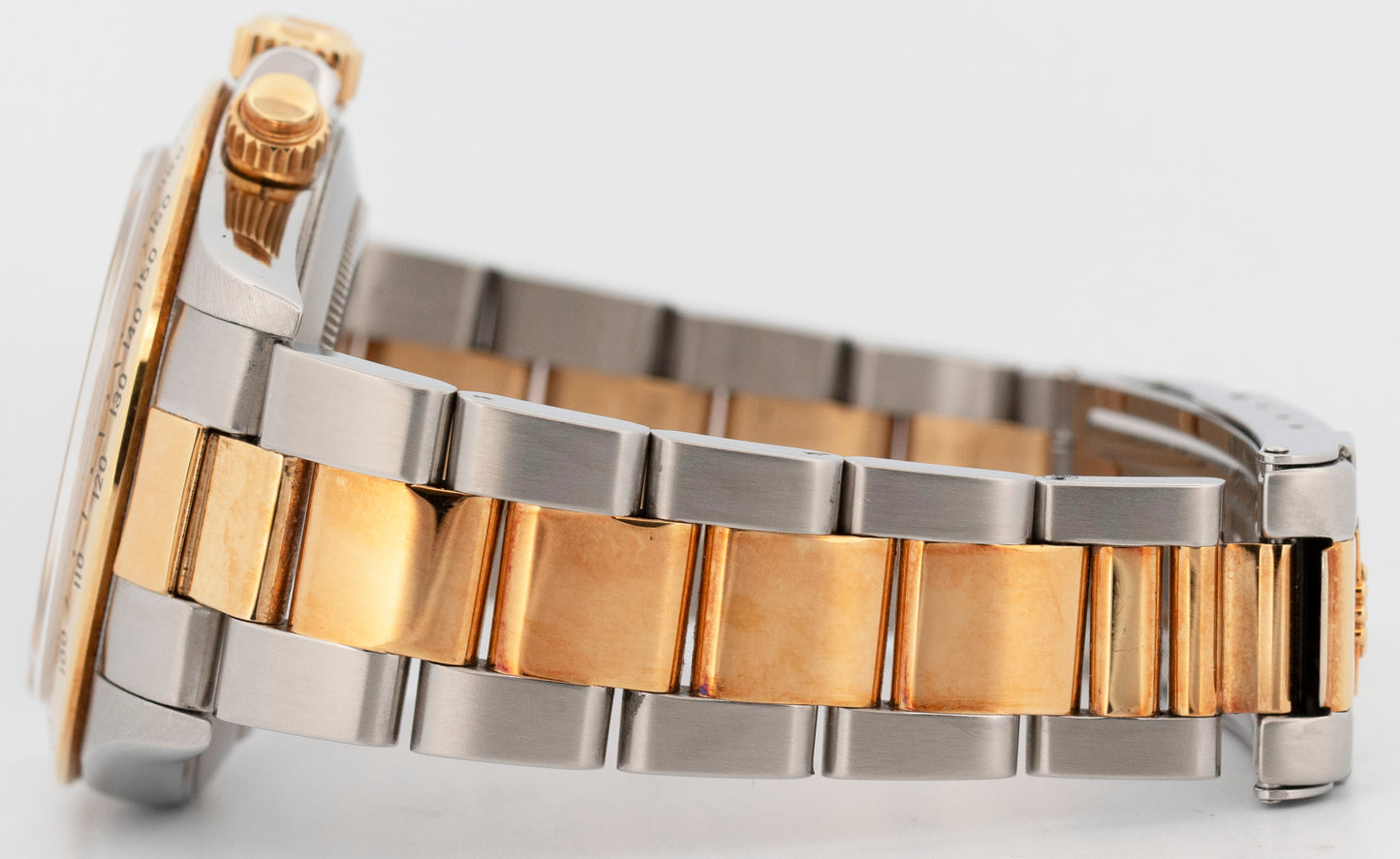 Rolex Daytona Cosmograph ZENITH Champagne Two-Tone 18K Gold Steel Watch 16523