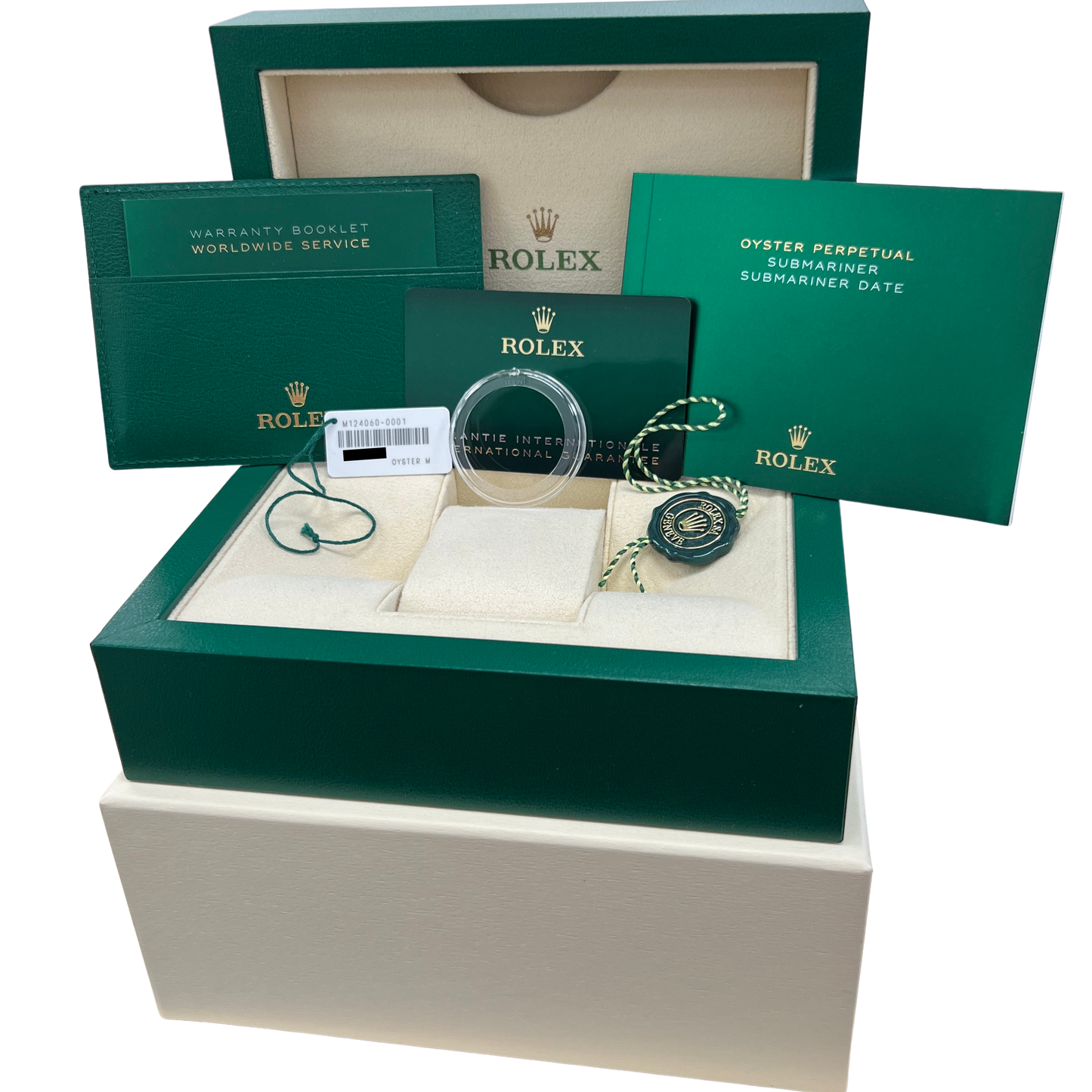 2024 PAPERS Rolex Submariner 41mm No-Date BLACK Ceramic Stainless 124060 LN BOX