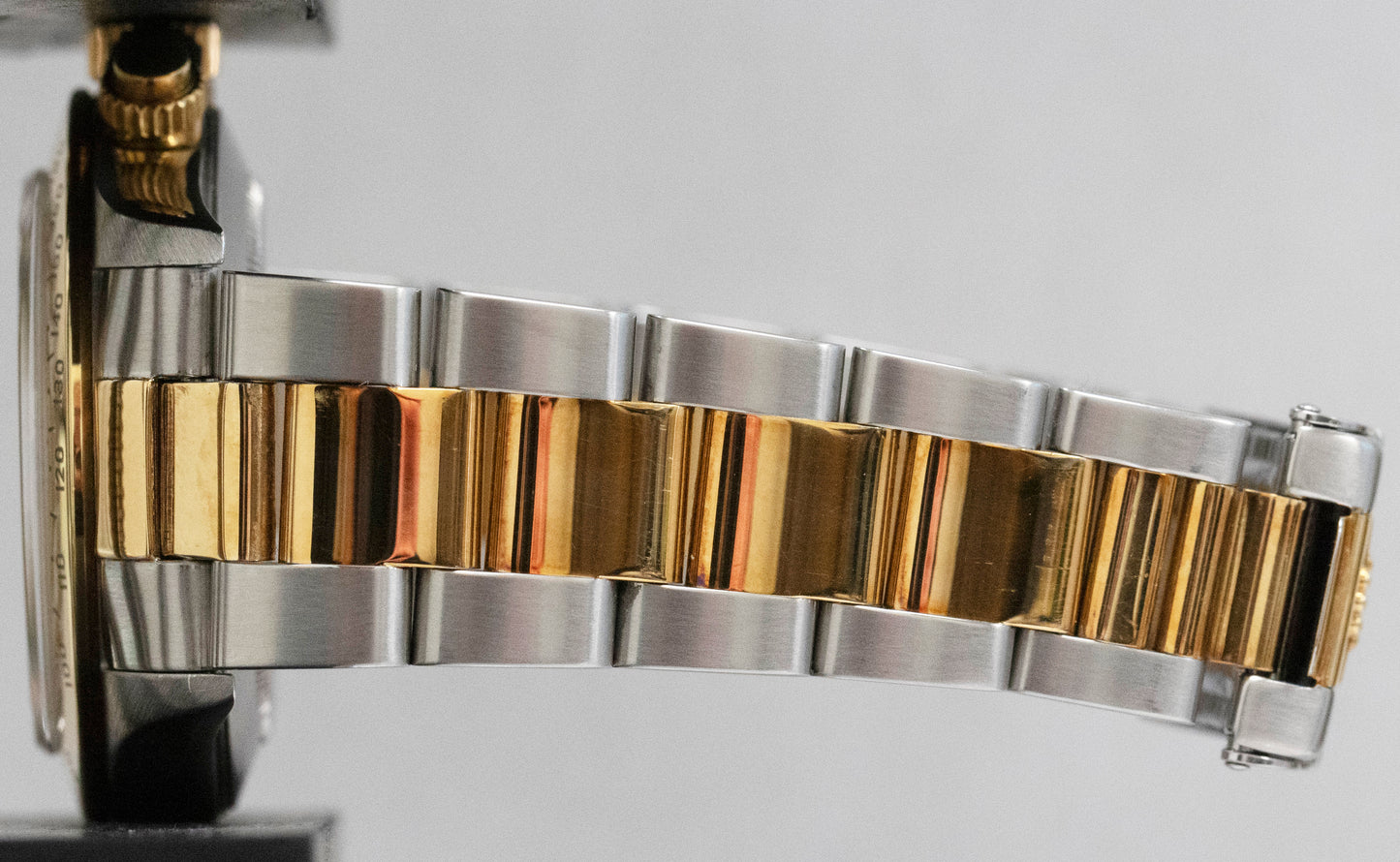 Rolex Daytona Cosmograph ZENITH Champagne Two-Tone 18K Gold Steel Watch 16523