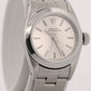 Ladies Rolex Oyster Perpetual SILVER Stainless Steel OYSTER 24mm Automatic 67180