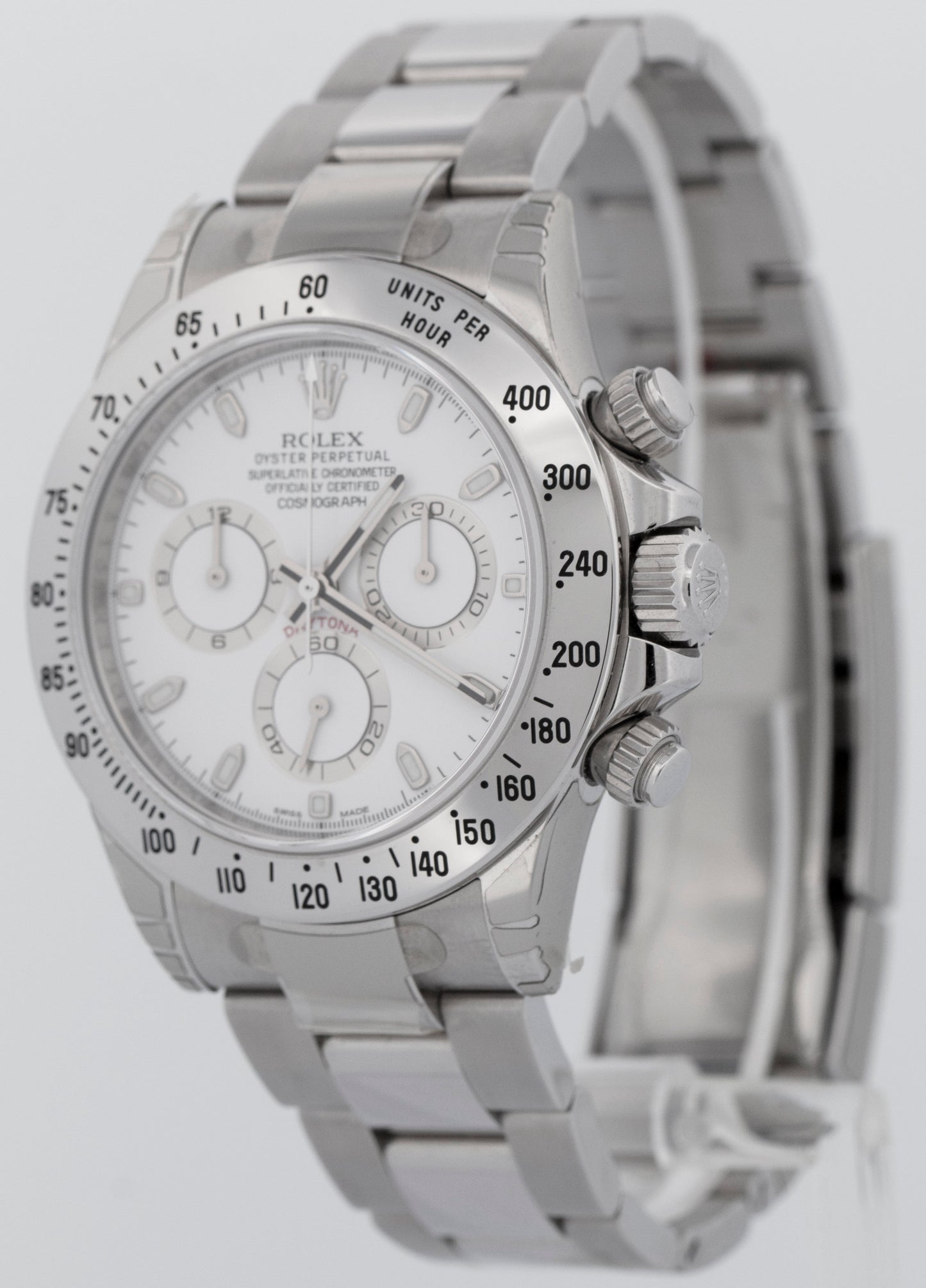 2016 NOS FULLY STICKERED Rolex Daytona Cosmograph Steel White 40mm 116520