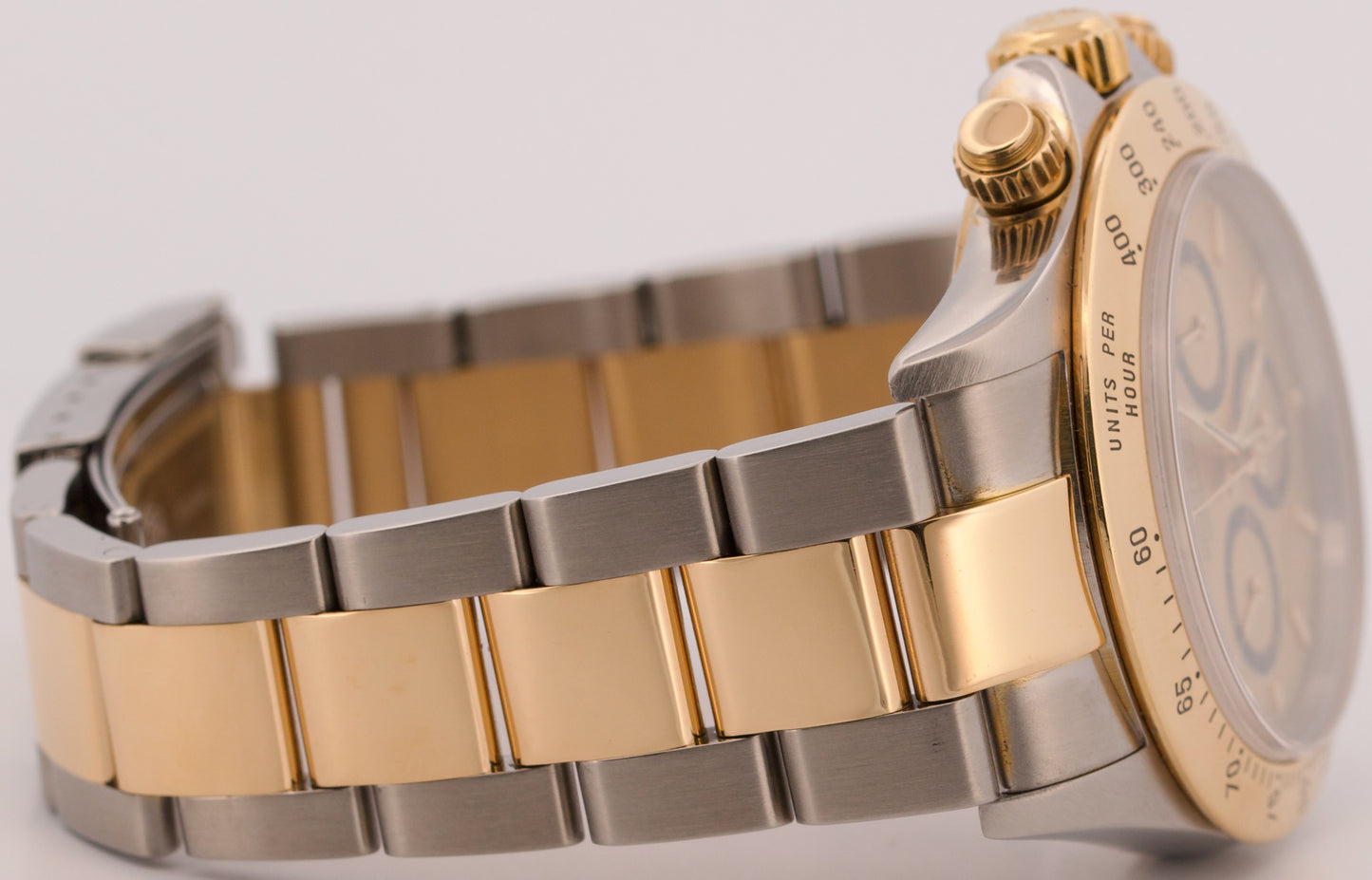 2000 Rolex Daytona Cosmograph CHAMPAGNE 18K Gold Stainless Steel ZENITH 16523